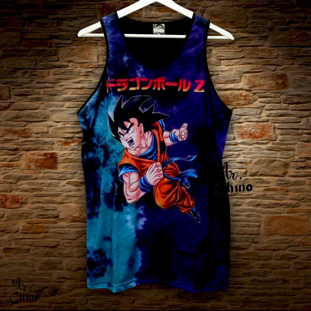 Kaos Singlet Pria Motif Anime Goku | Singlet Olahraga Pria Dewasa Distro | Baju Kutang Laki Laki Jum
