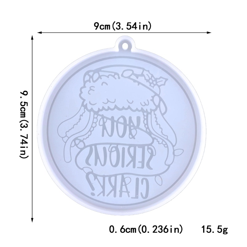 Siy Cetakan Silikon Bentuk Topi Natal DIY Untuk Liontin / Gantungan Kunci