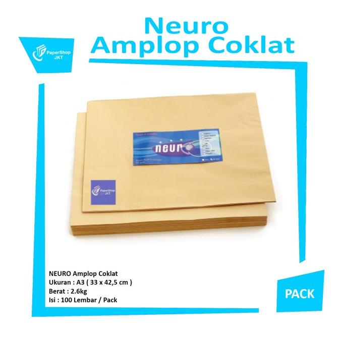 

HOT PROMO!!! Amplop Coklat Ukuran A3 Neuro ( 33 x 42,5 cm )