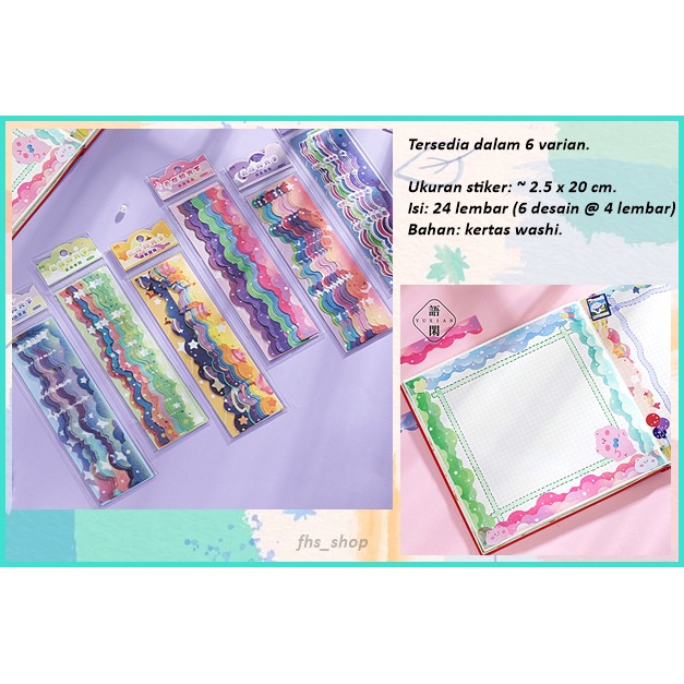 

24 Lembar Sticker Aesthetic Scrapbook Sticker Deco Stiker Lucu Stiker Jurnal Between The Clouds