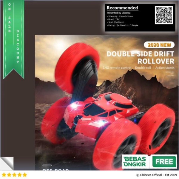 

Unik JJRC Remote Control RC Stunt Buggy Car 360 Degree Flip 2.4G - 828A - Merah JJRC Diskon