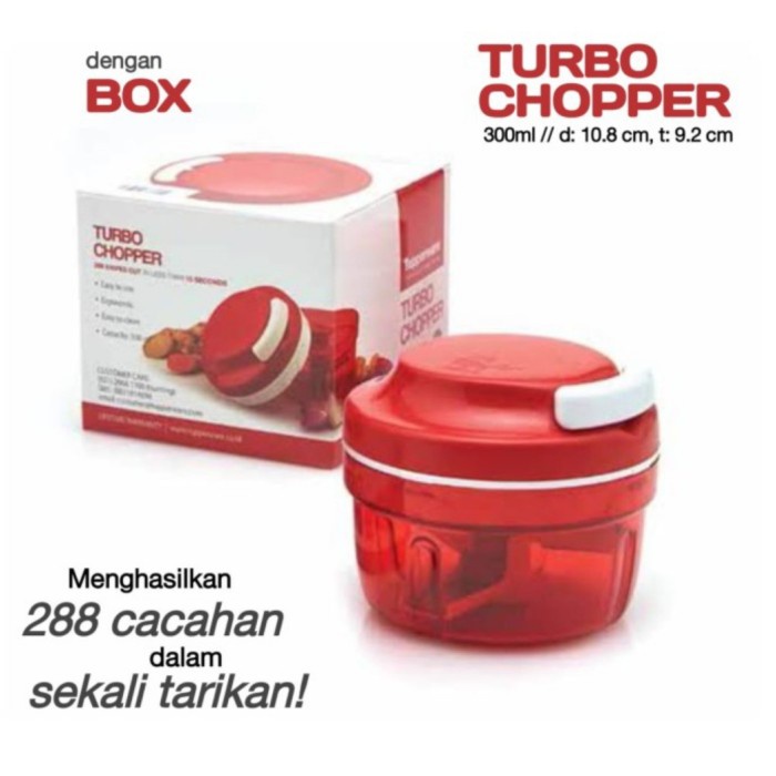 Tupperware Turbo Chopper Manual Pencacah Bumbu Manual