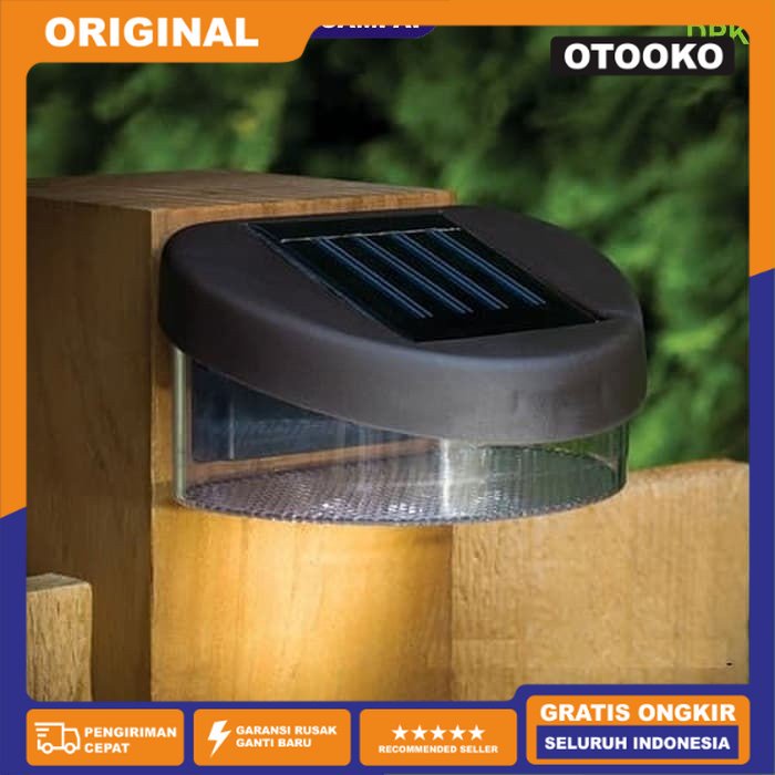 Lampu Solar Panel Taman LED Tempel Dinding Recharge Outdoor WaterProof