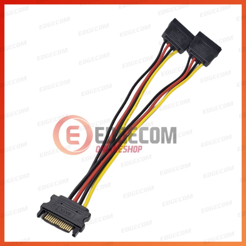 Kabel Power SATA Cabang 15 Pin Male to 2 Female / Power SATA SPLITTER