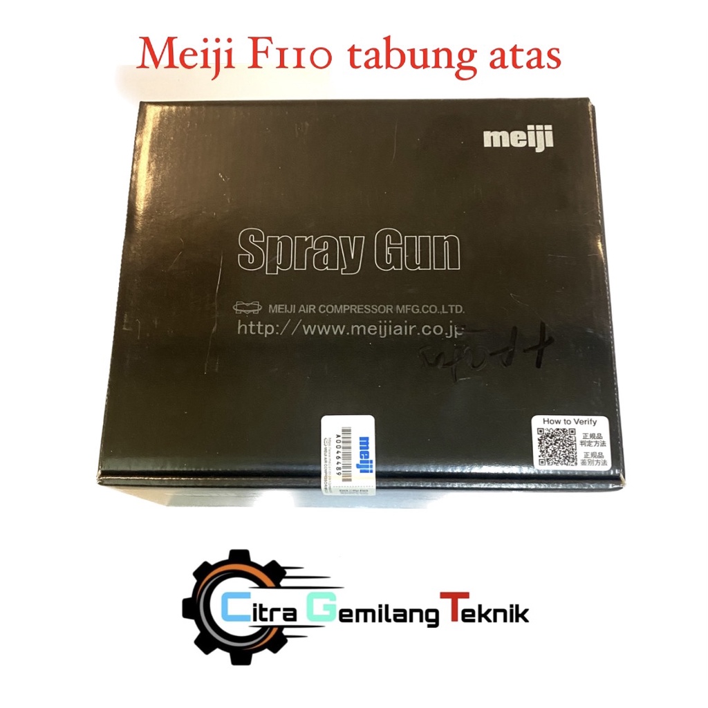 spray gun meiji f110 tabung atas original Japan