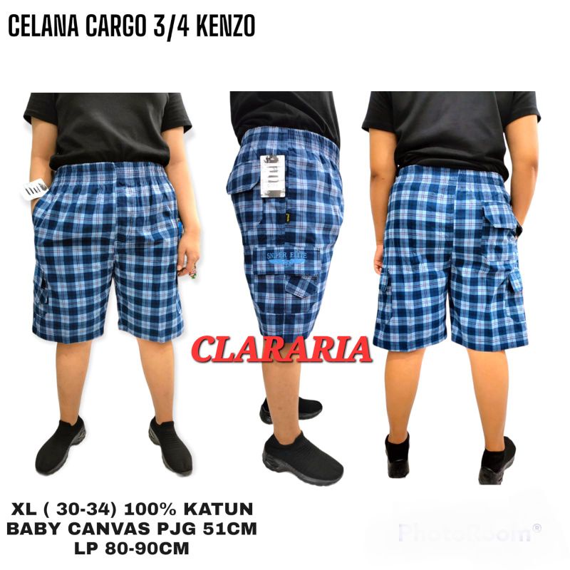 CELANA CARGO KATUN MOTIF BABY CANVAS - XL