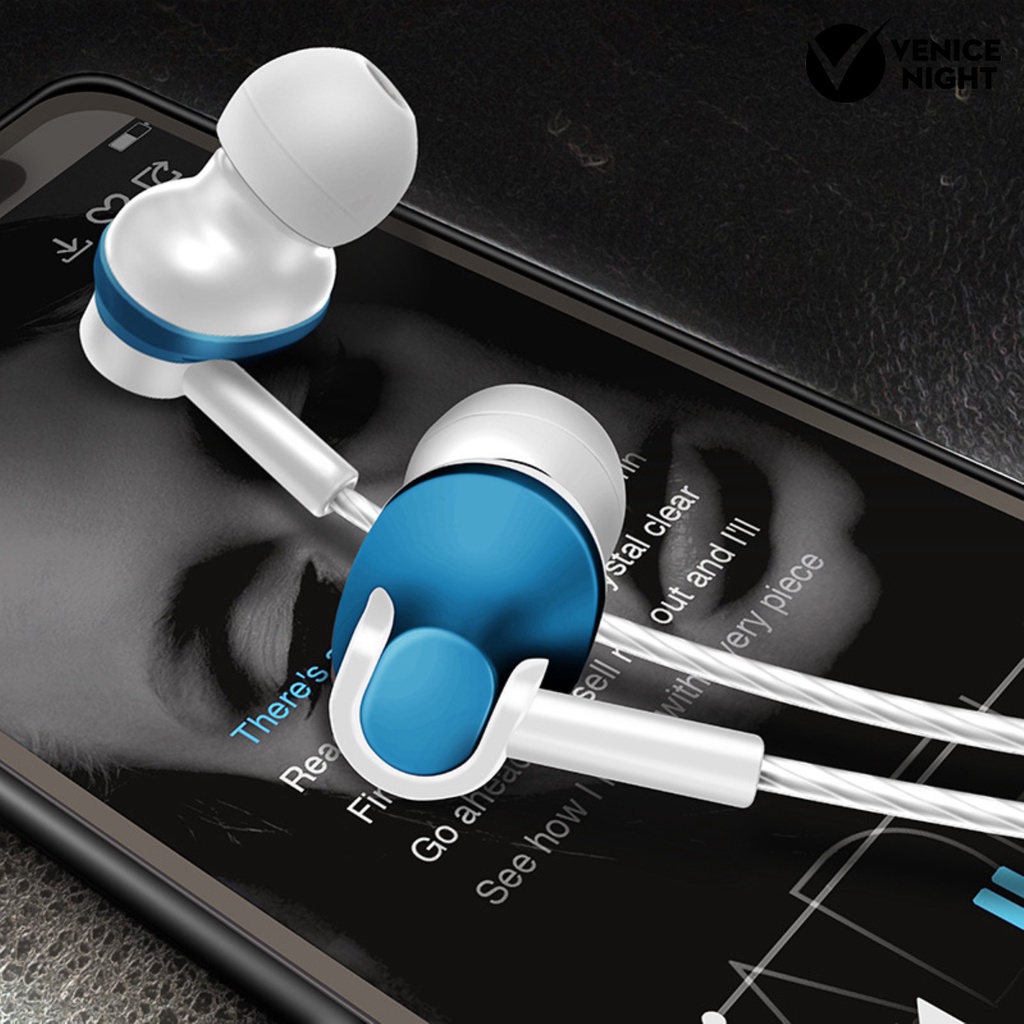 (VNEP) (Berkabel) Earbud High Fidelity Ultra Bass Sound Ergonomis 3.5mm Komputer Gaming Earbud In-ear untuk Merekam Lagu