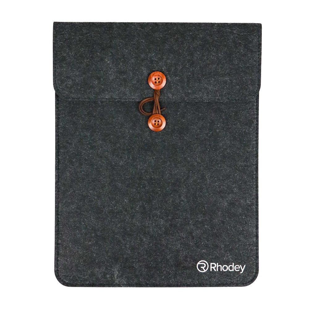 [GROSIR] Sarung Laptop Felt Button Style Sleeve Case Laptop Ultrabook 13 Inch - DA58 - Dark Gray