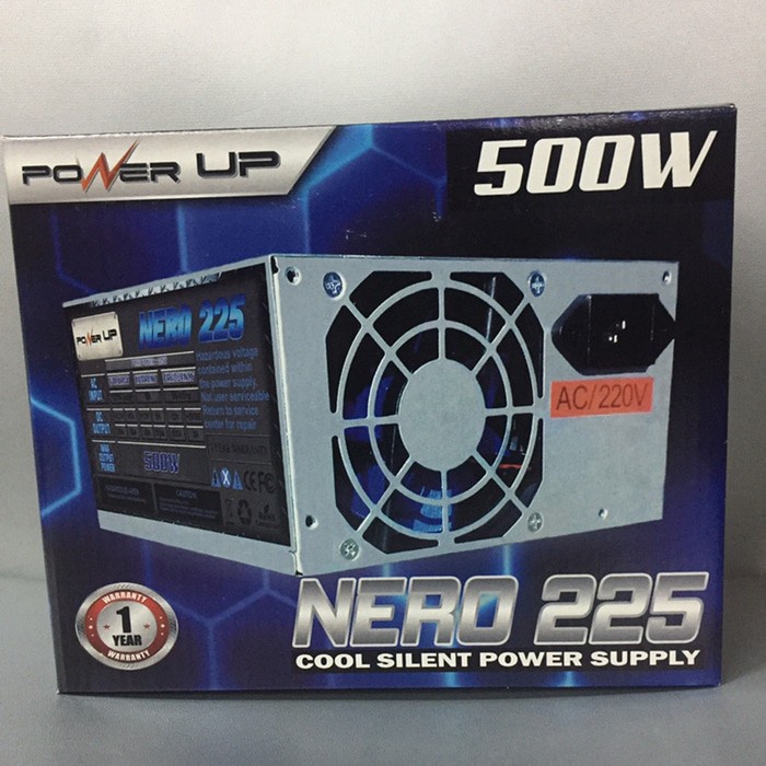 Powerup Power Supply 500W Psu Atx Power Up 500 Watt #Original