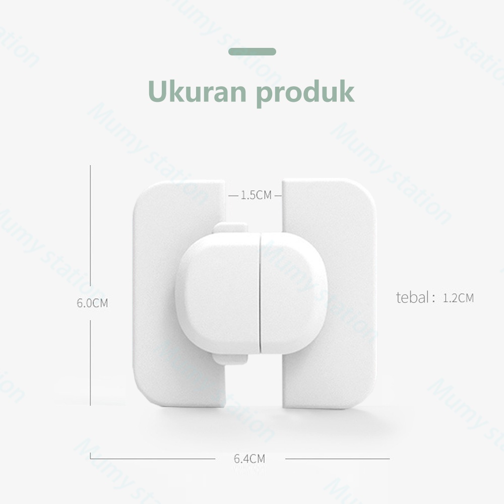 Mumystation Kunci Safety Lock Pintu kulkas Serbaguna pengaman pintu kulkas/pengunci kulkas