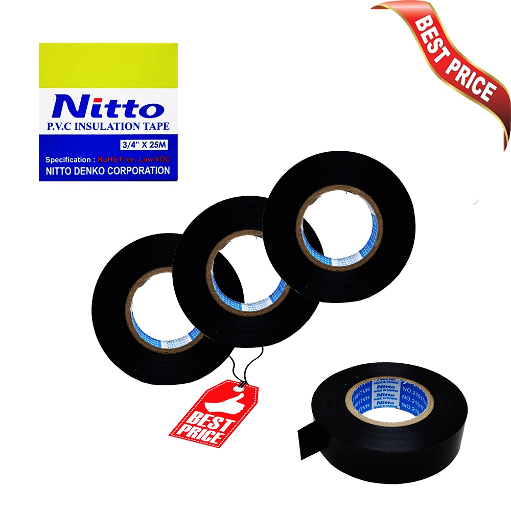 

Isolasi Hitam NITTO Solatip Listrik