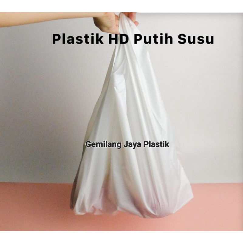 Kantong Plastik Kresek Tebal Putih Ukuran 17 24 28 35 40 Putih