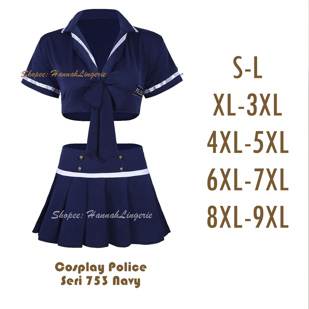 9XL 8XL 7XL 5Xl hingga S JUMBO Lingerie Cosplay Kostum Hannah Lingerie HanHannah Student Police Nurse Pramugari Maid ART Sekretasi Lingerie Bigsize Baju Dinas Malam untuk Wanita Gemuk Depan Suami All