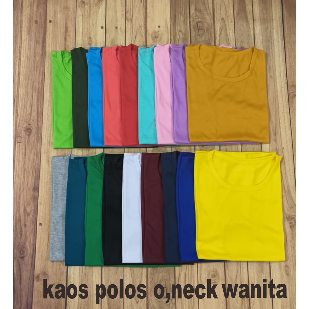 Kaos Polos Oneck Wanita Combad Termurah