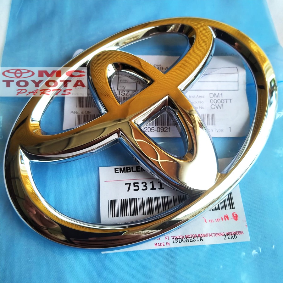 Emblem Logo Grill Grille Radiator Toyota Avanza Innova Rush 75311-0K030