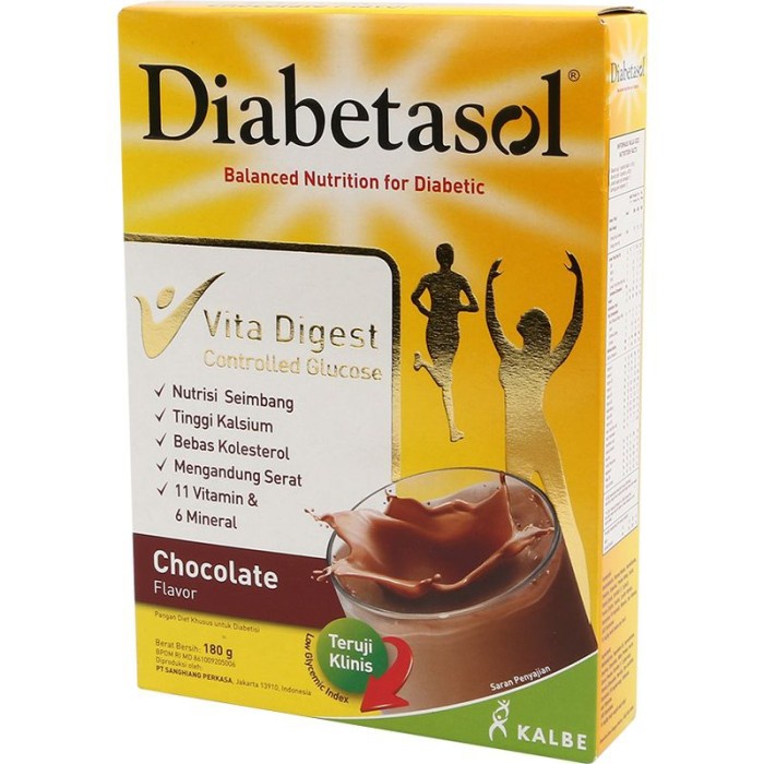 

DIABETASOL Susu Formula Diabetes Vita Digest Rasa Cokelat 170gr