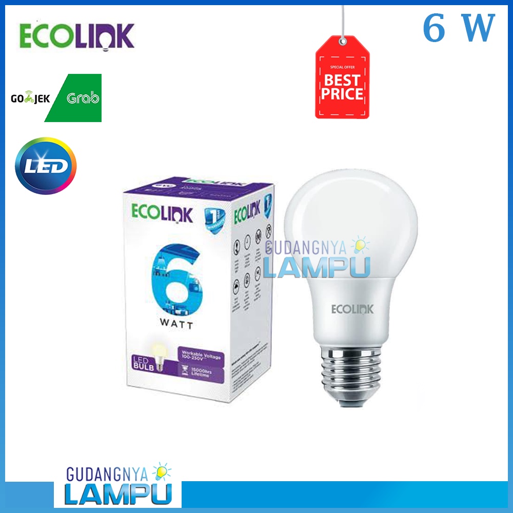 LED ECOLINK 6 Watt 6Watt 6 W 6W