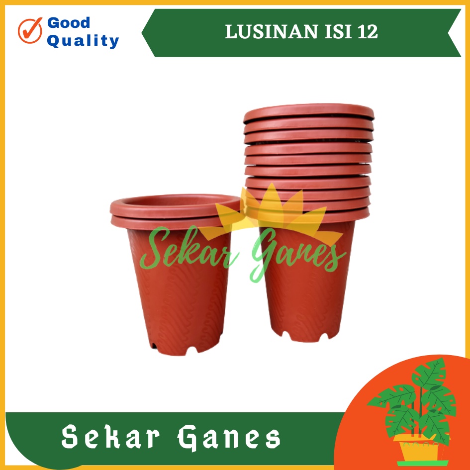 Lusinan Pot Jm Ruby Batik 15 Putih Coklat Merah Bata Terraccota Terakota Pot Astor Pot Bunga Bulat Tinggi Mirip Pot Yogap 10 15  17 18 19 Tebal Murah