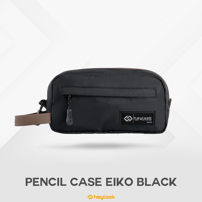 

TERBARU Tempat Pensil Sekolah Kerja Kotak Pensil Alat Tulis Kantor Pouch Polos - Hitam