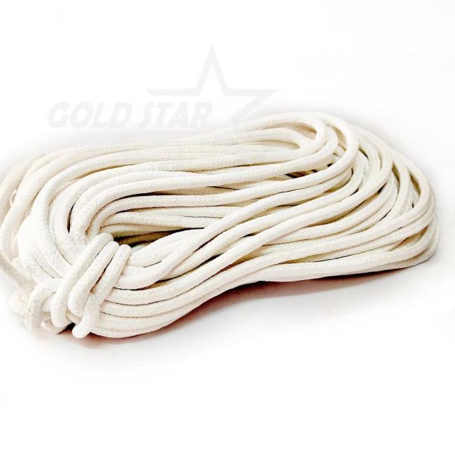 Tali Kepang Sumbu 1 cm Tali Tas Serut 10mm Drawstring - Hitam, 8mm