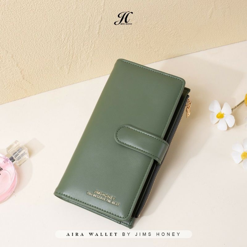 AIRA PLUS WALLET JIMS HONEY ( BAHAN TERBARU DAN VARIAN WARNA TERBARU )