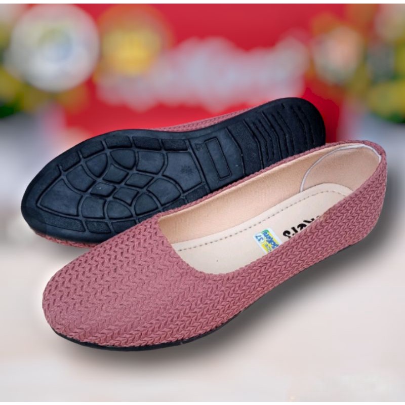 kickers flatshoes rajut wanita/sepatu wanita/sepatu balet