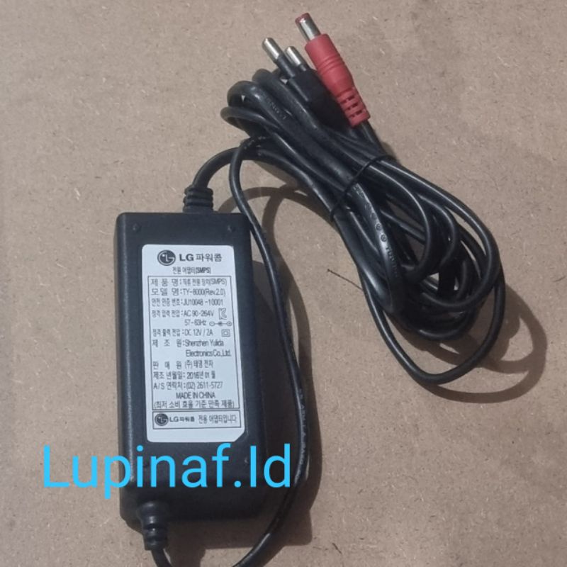 ADAPTOR 2A 12V LG SLIM ORIGINAL