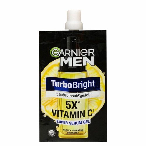 GARNIER MEN TURBOBRIGHT 5X VITAMIN C SUPER SERUM GEL 7 ML