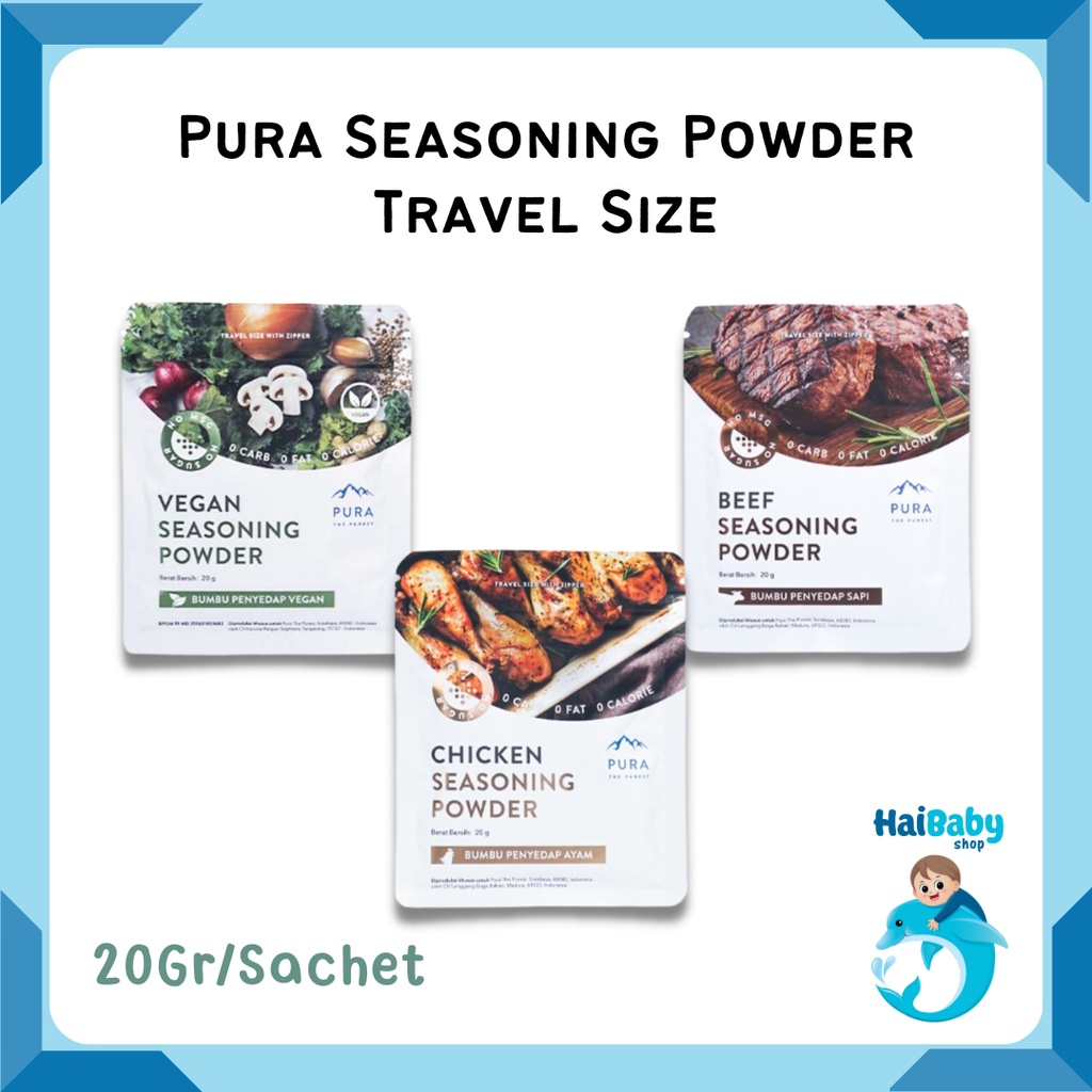 

PURA SEASONING - KALDU MPASI - BB BOOSTER - Tanpa Gula & MSG / Non GMO & Gluten Free 20 GRAM