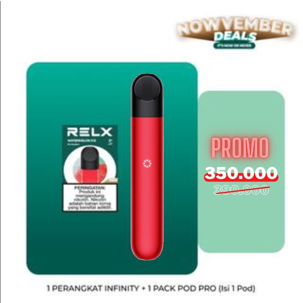 RELX Bundle Infinity Red Device and Pods