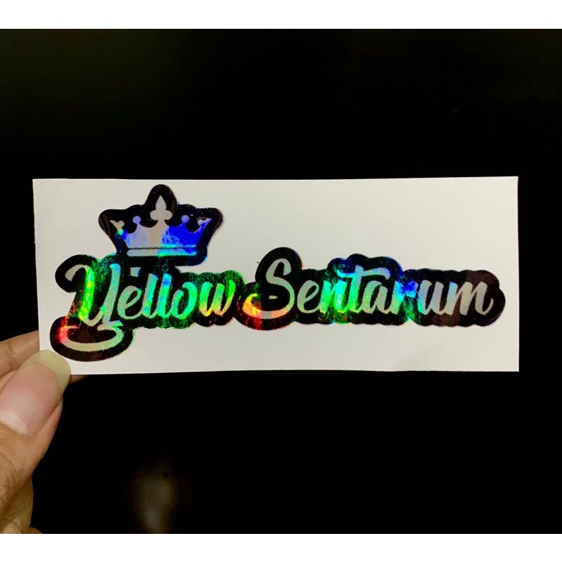 CUSTOM stiker nama , stiker custom nama  nama stiker channa , sticker channa stiker channa ya blue pulcra stewarti limbata marulioides custom stiker channa hologram stiker hologram stiker cana , cana , stiker chana