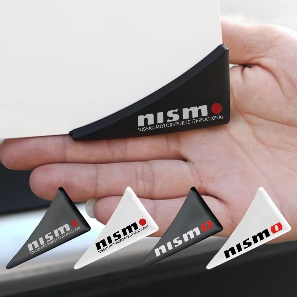 Nismo Mobil Sudut Pintu Mobil Stiker Perlindungan Stiker Anti Tabrakan Gores Silikon Karet Logo Nissan Qashqai Juke Sentra Patrol Navara X-trail Sunny LIVINA MARET