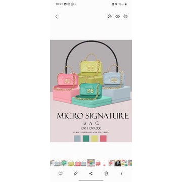 *BNB MICRO SIGNATURE BAG*