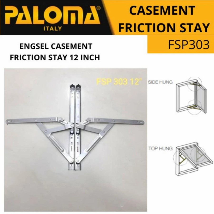 FSP 303 PALOMA CASEMENT JENDELA ENGSEL JENDELA ENGSEL CASEMEN 12" SSS