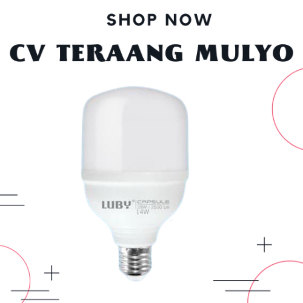 Lampu Led Capsule / Lampu Bohlam Led 14 watt Putih 6500K Cool Daylight Luby