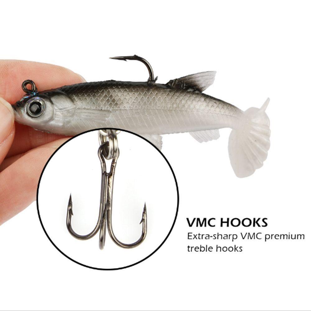 Preva 5pcs Umpan Pancing High Quaility Artificial Worm Barbed Hook Ikan Kecil