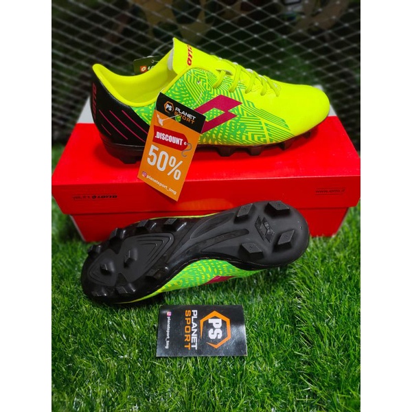 Sepatu Sepak Bola Lotto Original Lotto Blade Fg Safety Yellow