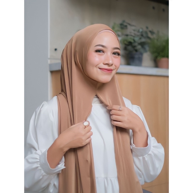 Pashmina Instant Jersey Premium / Pashmina Instan / Pashmina Malay