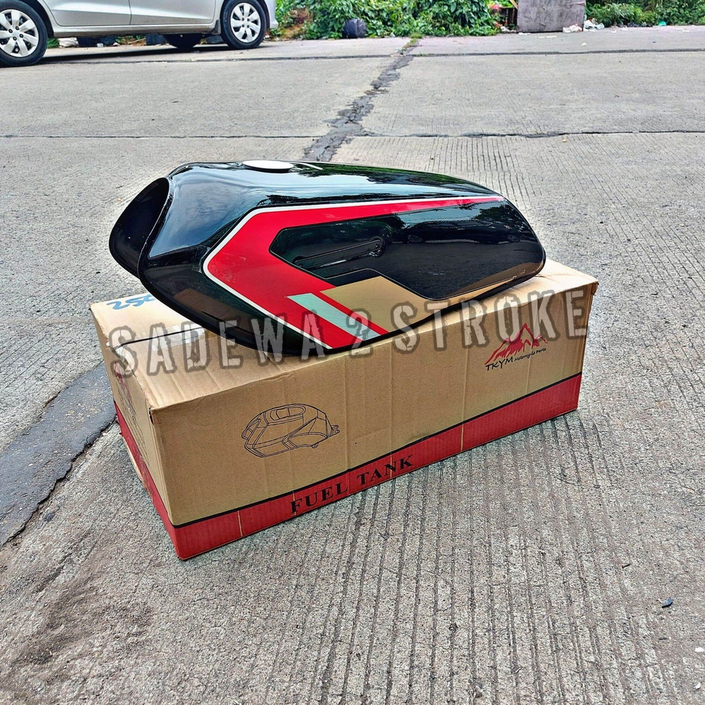 TENGKI RX SPESIAL RX S CKD SET SETRIPING LIS BODY MERAH MARUN