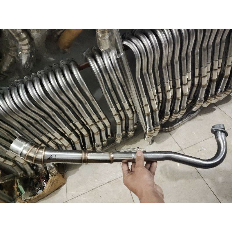 Leher/pipa kanlpot racing Standar samping PNP jupiter Z1 d50mm