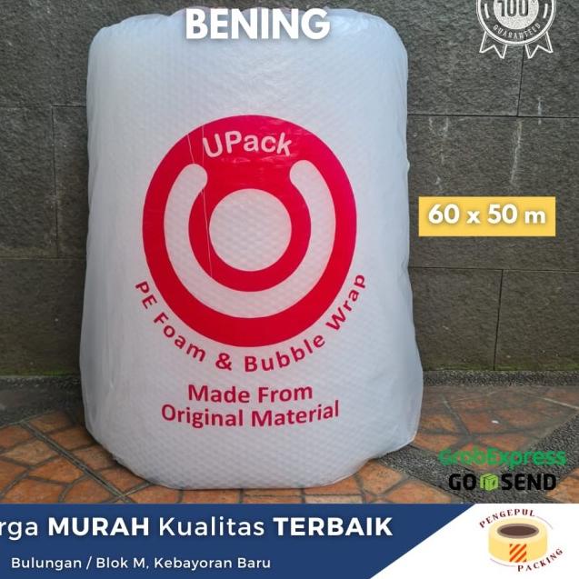 

BUBBLE WRAP UPACK 3KG PREMIUM 60 CM X 50 M - Hitam