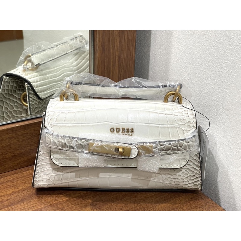 (BARU) Tas Guess Original Wanita - ENISA TOP HANDLE FLAP - MINI