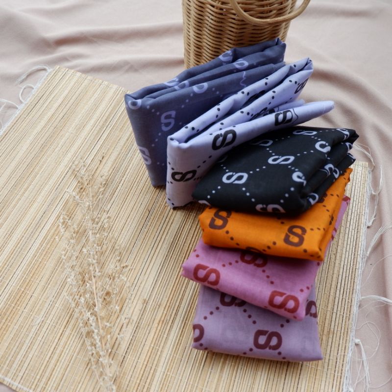 (JHS394) Voal denay motif terbaru//Hijab cantik//Hijab terkini