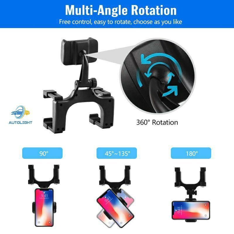 Holder Stand HP Di Spion Mobil Universal Car View Mirror Mount Holder