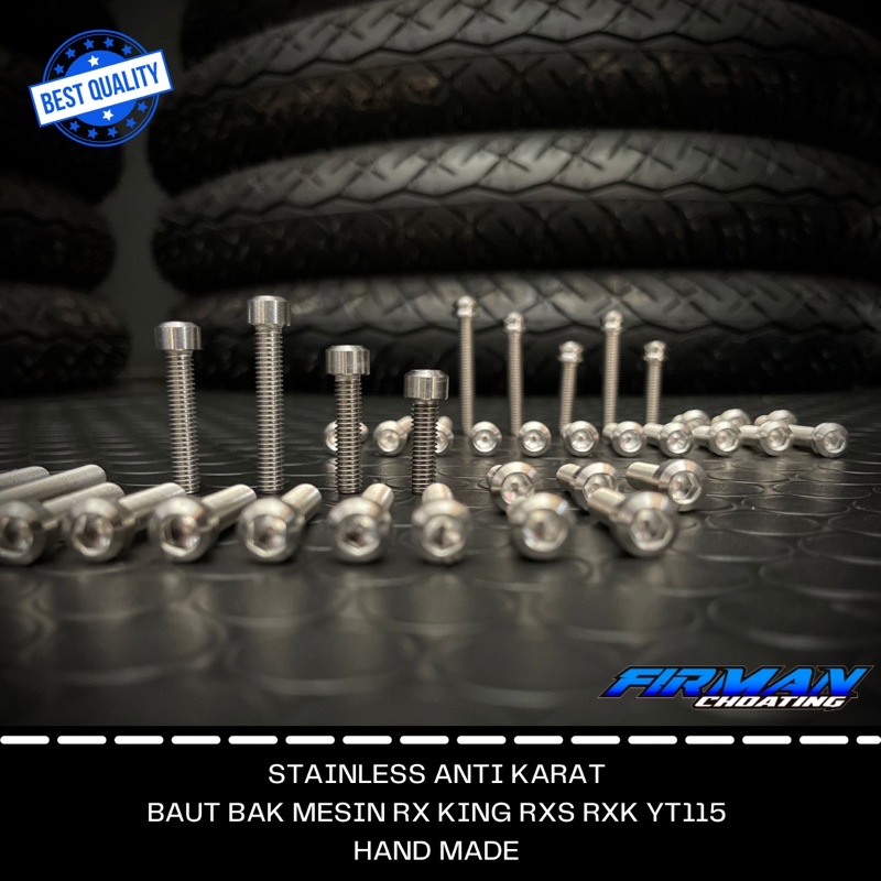 Baut set bak mesin blok kalter rx king custom stenlis model titanium