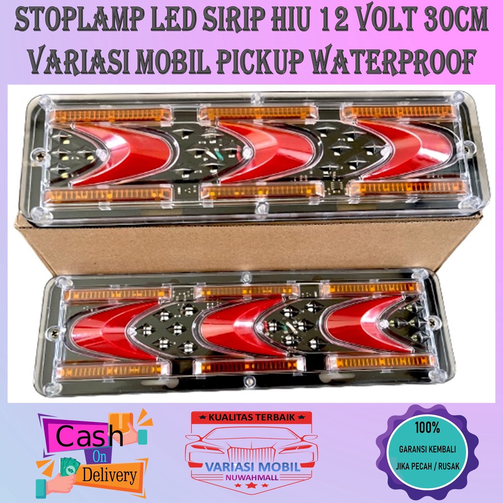Stoplamp Lampu Rem Belakang Stop Lamp LED Pickup L300 Carry Futura Panther APV Custom Grandmax 12 Vo