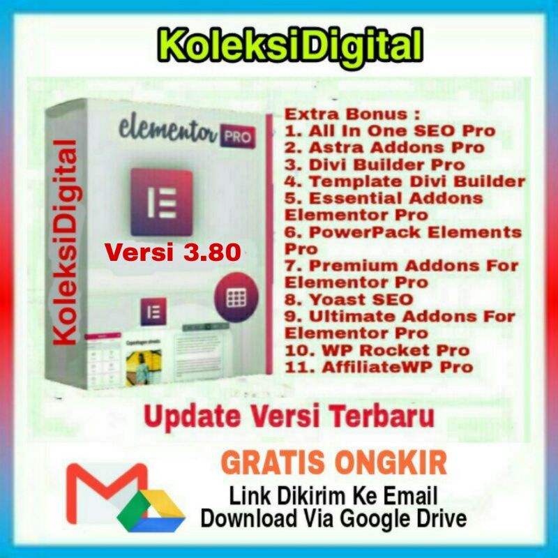 ELEMENTOR PRO VERSI TERUPDATE LIFETIME