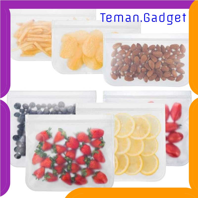 TG-TRV Amil Kantong Plastik Organizer Makanan Silicone Food Bag Ziplock - B0271