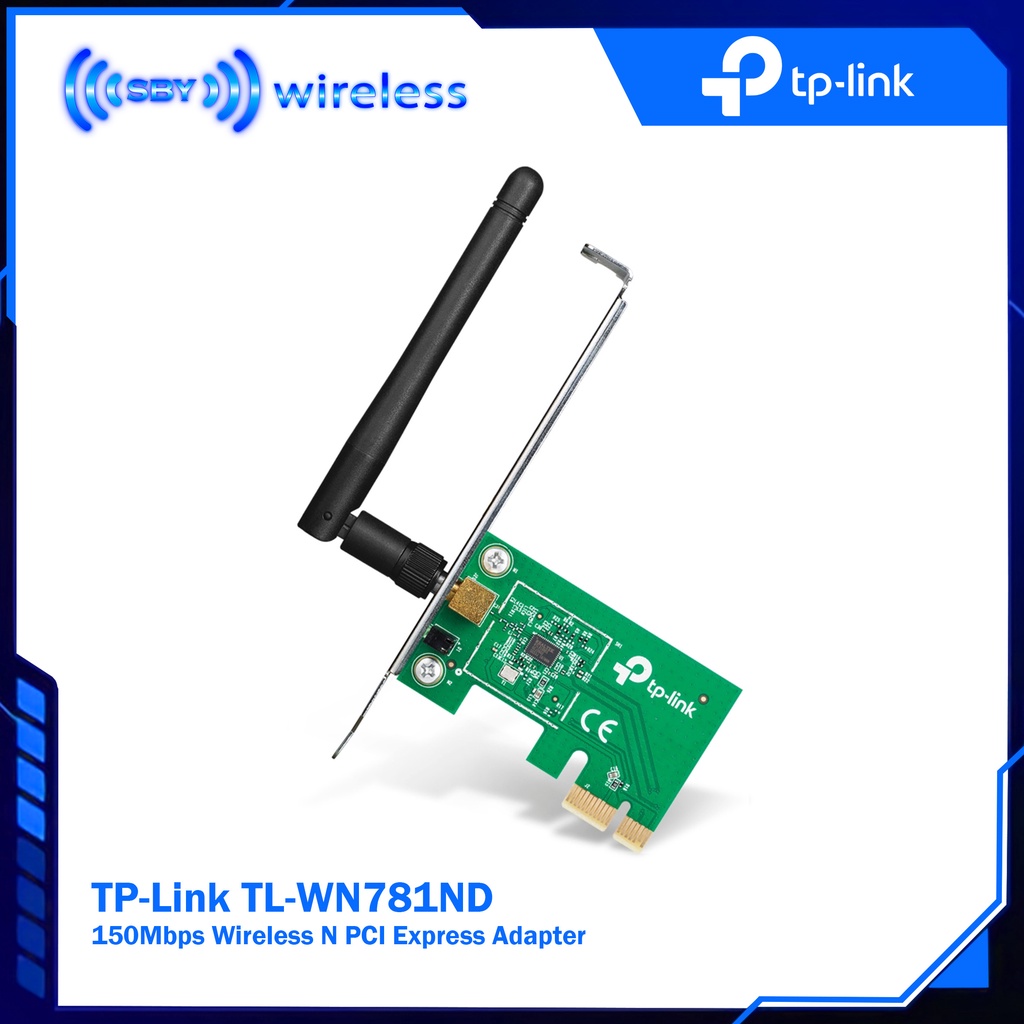 TPLINK TL-WN781ND 150Mbps Wireless N PCI Express Adapter