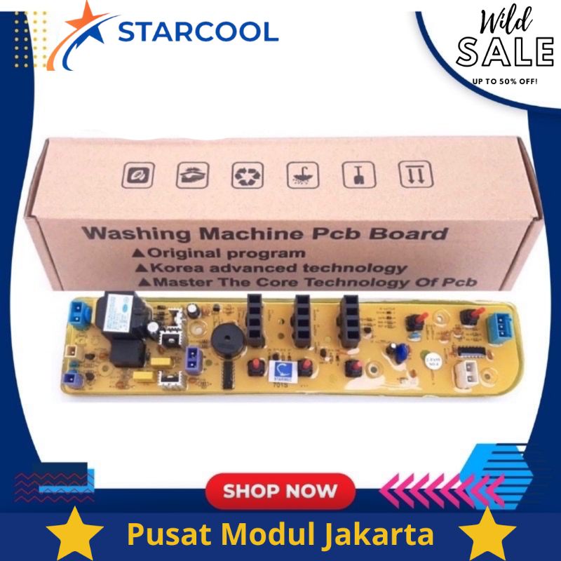 modul pcb mesin cuci midea MAS90-501G